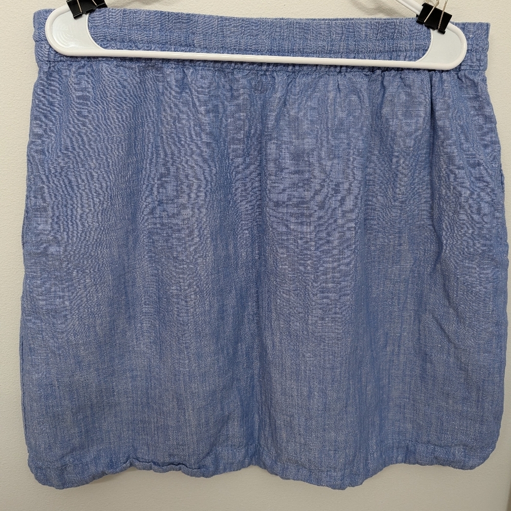 Light Blue Drawstring Skirt - Picture 2 of 4